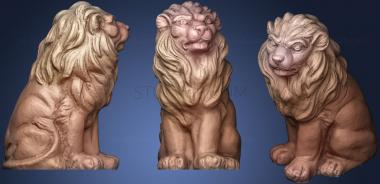 3D model Lion Sculpture (1) (STL)